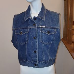 VINTAGE 80s Jordache jean vest